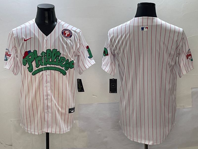 Men Philadelphia Phillies Blank White Fourth generation Joint Name Nike 2025 MLB Jersey style 2->philadelphia phillies->MLB Jersey